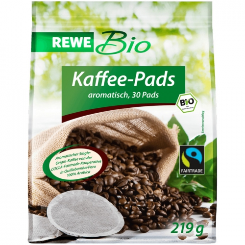 Kaffee-Pads (Fairtrade), Dezember 2017