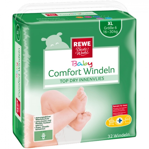 Baby-Comfort-Windeln XL, November 2017