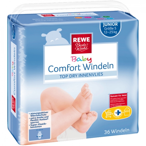 Baby-Comfort-Windeln Junior, November 2017