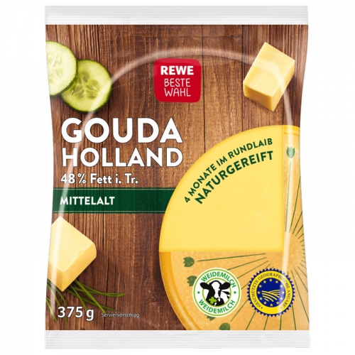 Gouda Holland mittelalt, Stück, Januar 2018