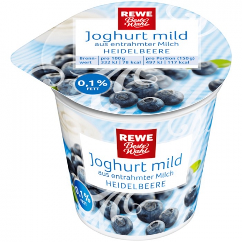 Joghurt mild Heidelbeere, Dezember 2017