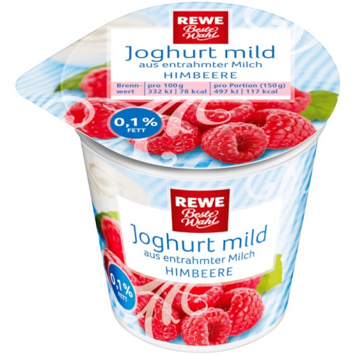Joghurt mild Himbeere, Dezember 2017