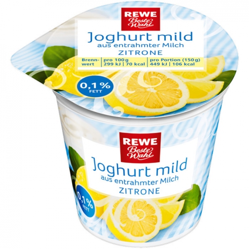 Joghurt mild Zitrone, Dezember 2017