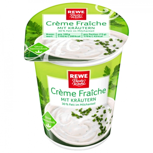 Crème Fraîche mit Kräutern, November 2017