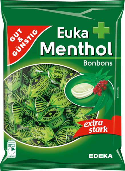 Euka-Menthol-Bonbons, Januar 2018