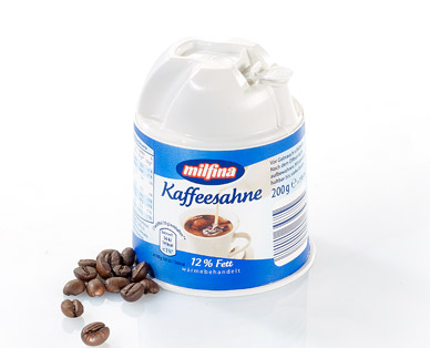 Kaffeesahne, im Kännchen, 12% Fett, Oktober 2014