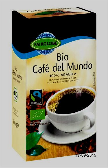 Kaffee "Cafe del Mundo", September 2015