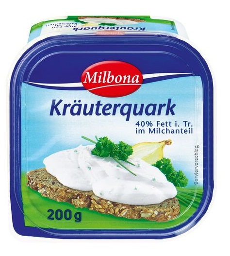 Kräuterquark 40 % Fett, Juli 2017