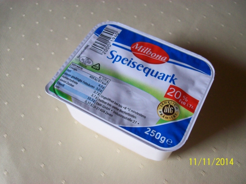 Speisequark 20% Fett, November 2014