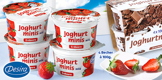 Joghurt-Minis, 4x 100 g, Juni 2011