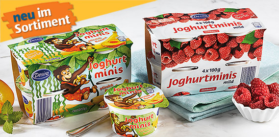 Joghurt-Minis, 4x 100 g, August 2012