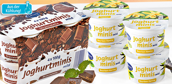 Joghurt-Minis, 4x 100 g, November 2012
