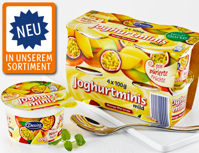 Joghurt-Minis, 4x 100 g, Oktober 2013