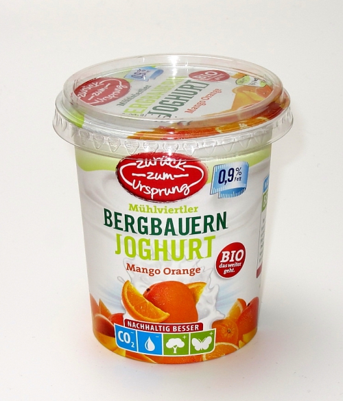 Bio-Bergbauern Frucht- joghurt 0,9 %, 400 g, Januar 2012