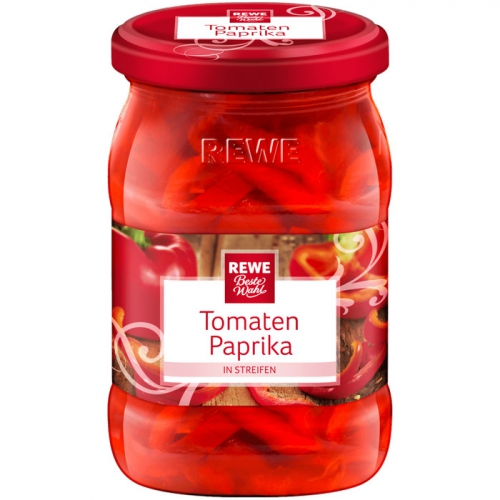 Tomatenpaprika in Streifen, Mrz 2017