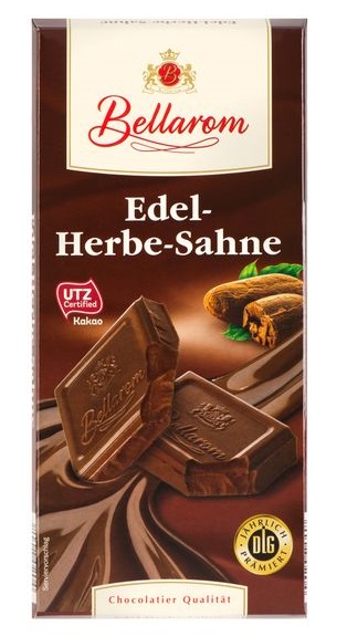 Edel-Herb-Sahne Schokolade, September 2017