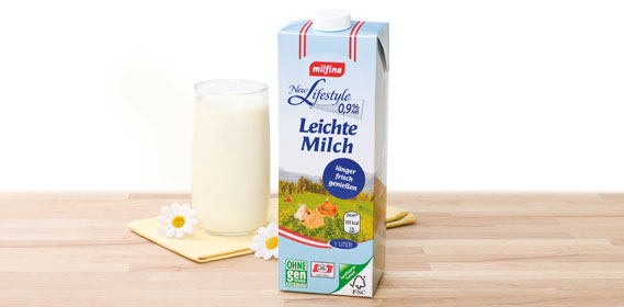 Längerfrische Leichte Milch, 0,9% Fett (New Lifestyle), Februar 2012