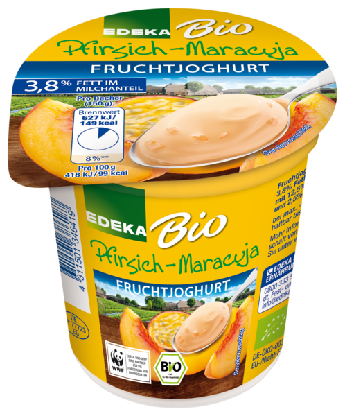 Fruchtjoghurt Pfisich-Maracuja, Januar 2018