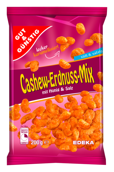 Cashew-Erdnuss-Mix, Januar 2018
