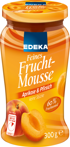 Feines Fruchtmousse Aprikose & Pfirsich, Dezember 2017