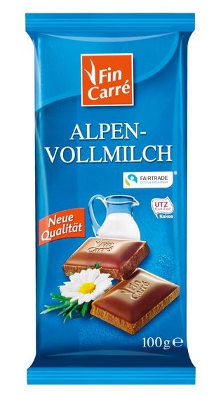Alpen-Vollmilch Schokolade, Oktober 2017