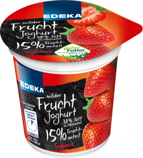 Fruchtjoghurt Erdbeer, Januar 2018