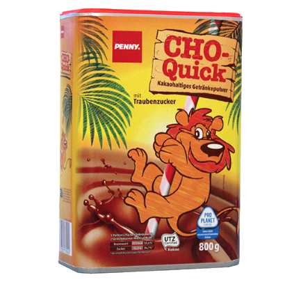 Cho-Quick - Kakaohaltiges Getränkepulver, November 2016