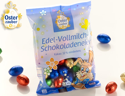 Schokoladeneier, Edel-Vollmilch, Mrz 2014