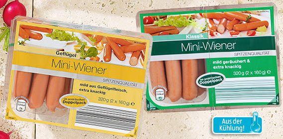 Mini-Wiener, 2x 160 g, August 2012