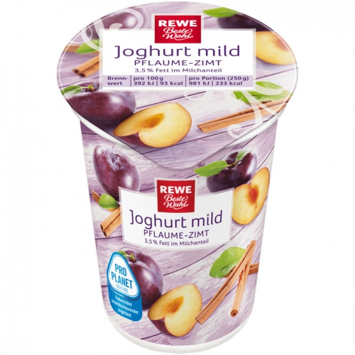 Joghurt mild Pflaume-Zimt, Dezember 2017