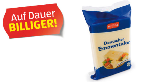 Deutscher Emmentaler im Stück, 400 g, Mrz 2012
