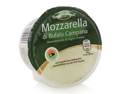 Büffel-Mozzarella, April 2014