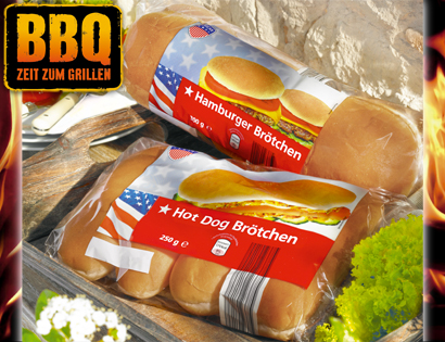 Hamburger- oder Hot Dog Brötchen, Juni 2013