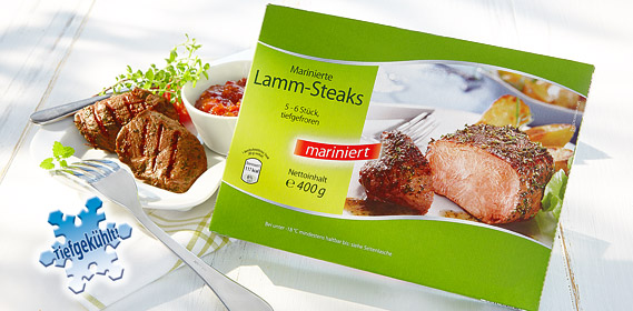 Lamm-Steaks, April 2012