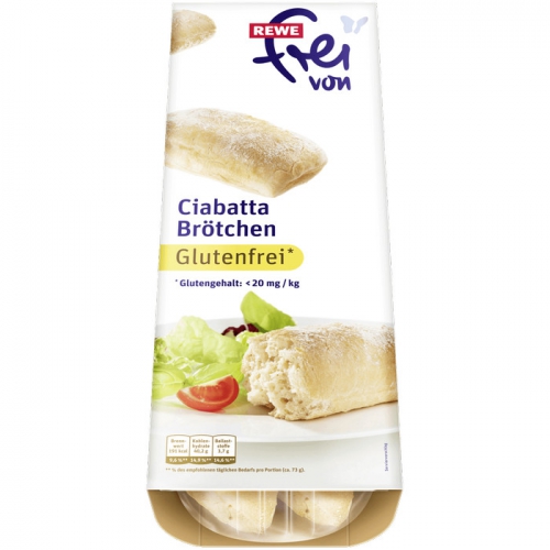 Ciabatta-Brötchen, glutenfrei, November 2017