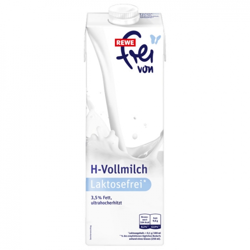 H-Vollmilch, Laktosefrei, 3,5 % Fett, November 2017