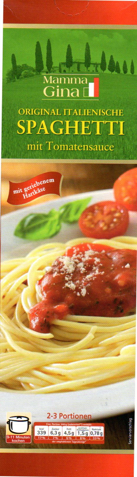 Spaghetti-Gericht Tomate, November 2012