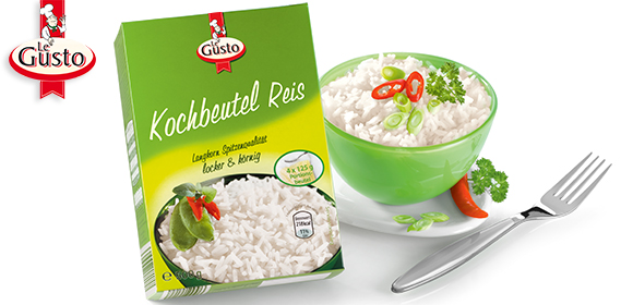 Kochbeutel Reis, 4x 125 g, Januar 2013