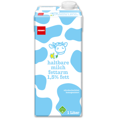 H-Milch fettarm, 1,5% Fett, Mai 2018