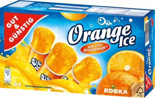 Orange Eis, Januar 2018