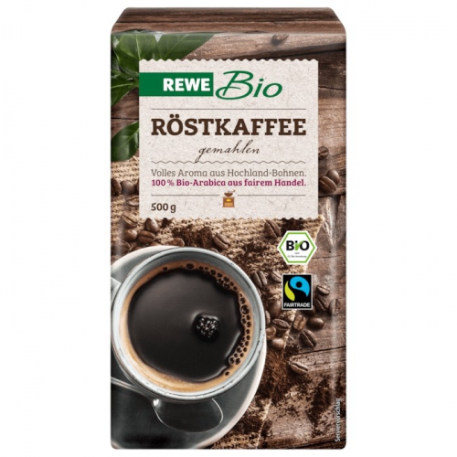 Röstkaffee, gemahlen (Fairtrade), Mrz 2018
