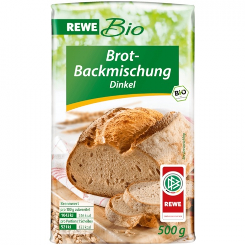 Brot-Backmischung Dinkel, November 2017