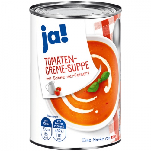 Tomatencreme-Suppe, Januar 2018