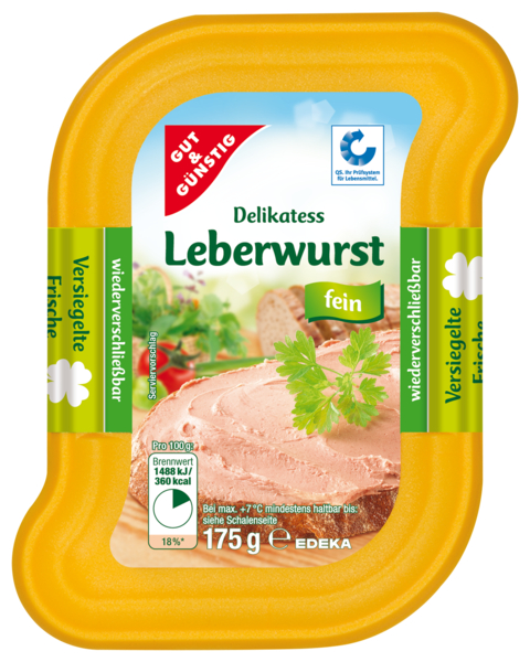 Guts-Leberwurst, fein, Dezember 2017