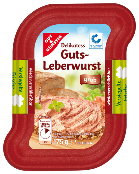 Guts-Leberwurst, grob, Dezember 2017