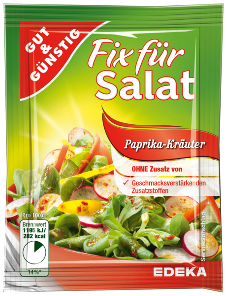 Salatfix, Paprika-Kräuter, Januar 2018