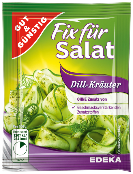 Salatfix, Dill-Käuter, Januar 2018