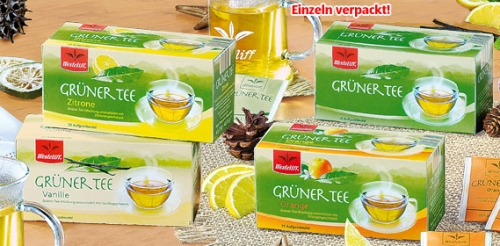 Grüner Tee, 25x 1,75 g, November 2008