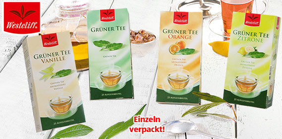 Grüner Tee, 25x 1,75 g, Mrz 2011