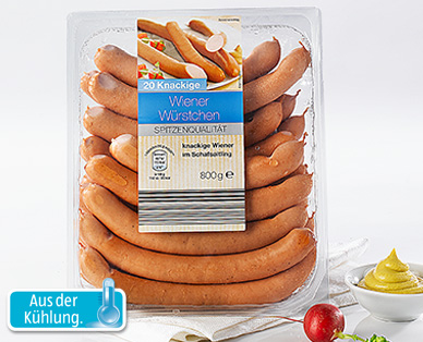 Wiener Würstchen, 25 Stück, Januar 2015